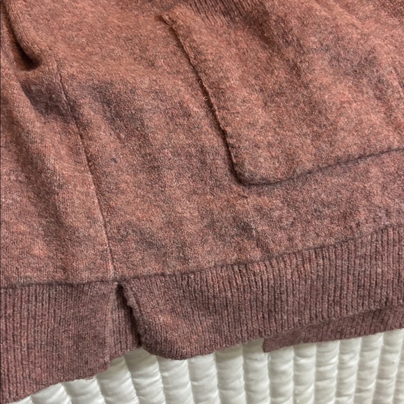 Madewell Open-Front Cardigan Sweater in Dusty Mauve - Picture 8 of 8